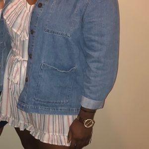 AE multi color stripe romper